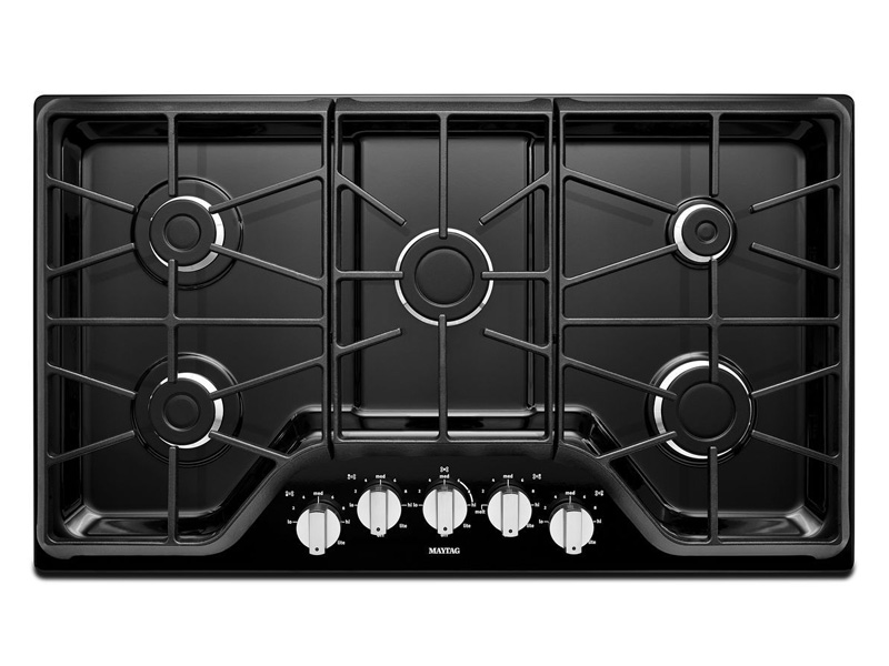 36" Maytag 5-Burner Gas Cooktop With Power Burner - MGC7536DS