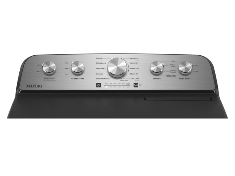 29" Maytag 7.0 Cu. Ft. Top Load Gas Dryer with Steam-Enhanced Cycles - MGD5430PBK