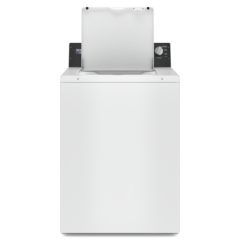 27" Maytag 3.5 Cu. Ft. Commercial-Grade Residential Agitator Washer in White - MVWP586GW