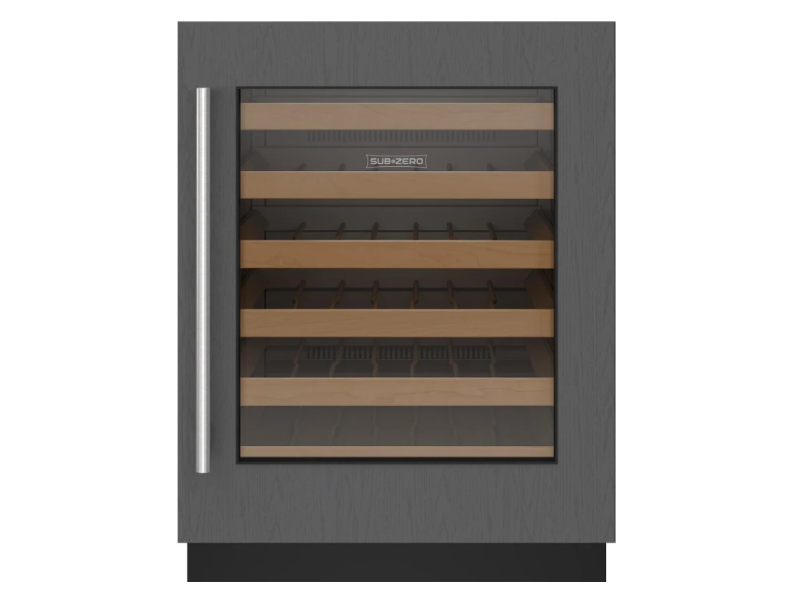 24" SubZero Designer Right Hinge Undercounter ADA Height Wine Storage - DEU2450W/ADA/R