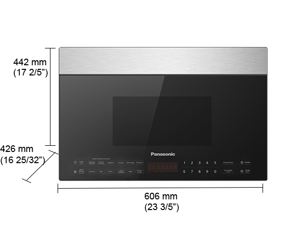 24" Panasonic 1.4 Cu. Ft. Genius Over the Range Microwave Oven - NNSG138S