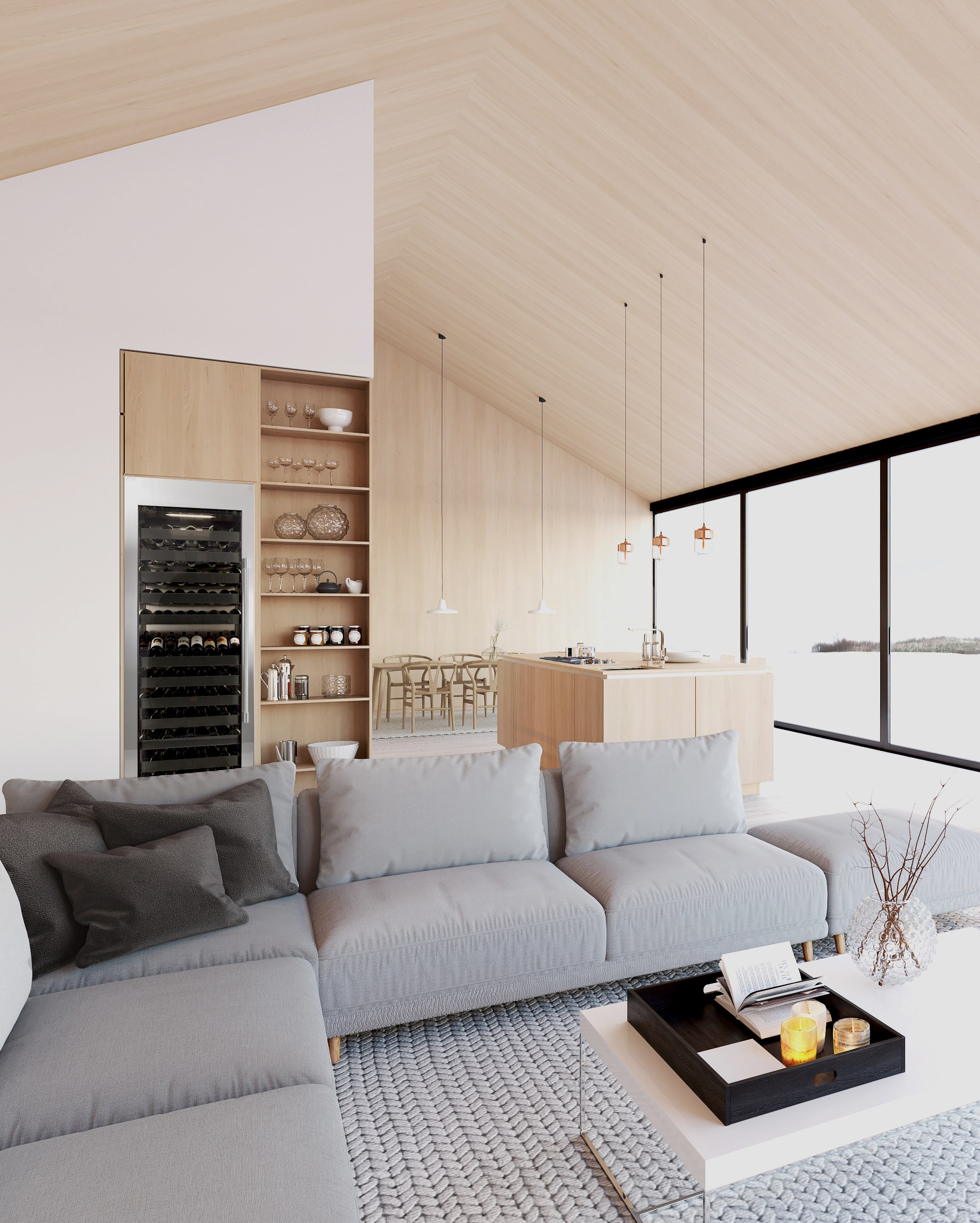 30" Perlick C-Series Single Zone Wine Column with Left Hinge Panel Ready Door - CR30W24LL