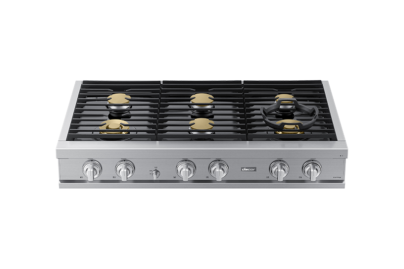 48" Dacor Transitional Natural Gas Rangetop in Silver Stainless - DTT48T960GS/DA