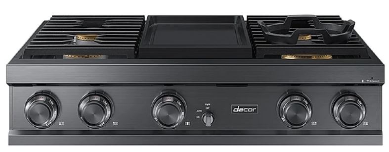 36" Rangetop w/ 4-Burners and Griddle