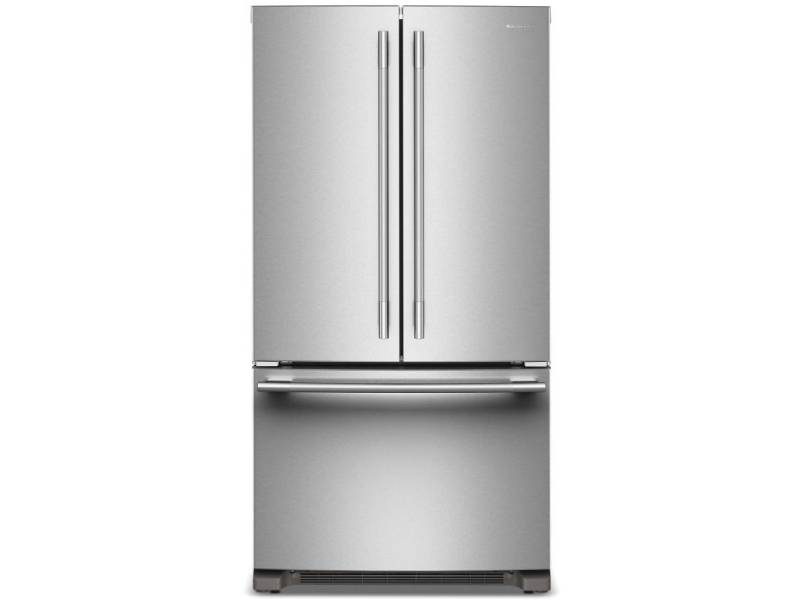 36" KitchenAid 20 Cu. Ft. Counter-Depth French Door Refrigerator - KRFC136SPS