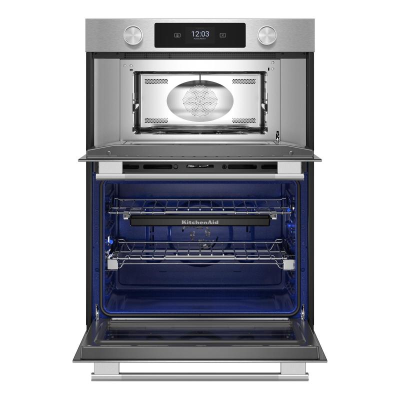 30"  KitchenAid Smart Combo Wall Oven with Assisted Cooking Modes - KOEC730SPS