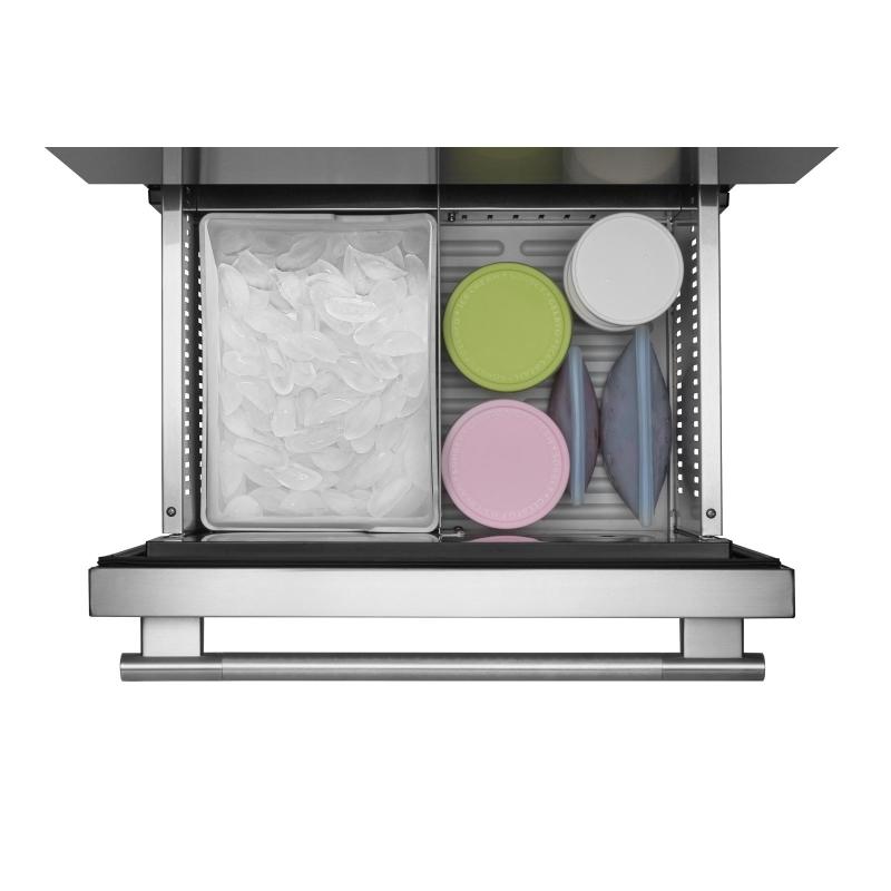 24" KitchenAid Stainless Steel Undercounter Double-Drawer Refrigerator/Freezer - KUCT524SSB