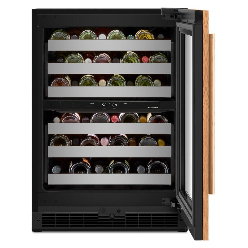 24" KitchenAid Panel-Ready Undercounter Wine Cellar - KUWL324SPA