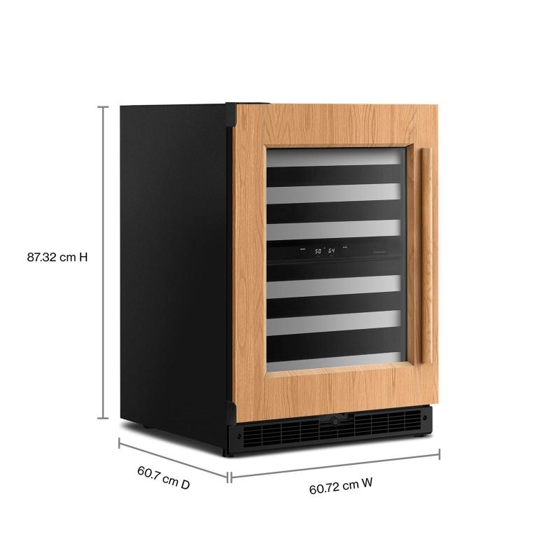 24" KitchenAid Panel-Ready Undercounter Wine Cellar - KUWL324SPA