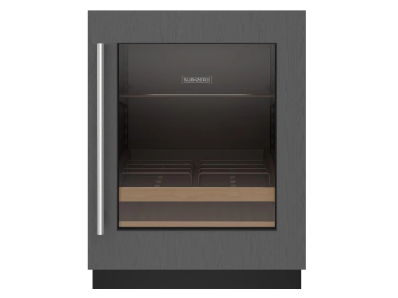 24" SubZero Designer Right Hinge Undercounter ADA Height Beverage Center - DEU2450BG/ADA/R