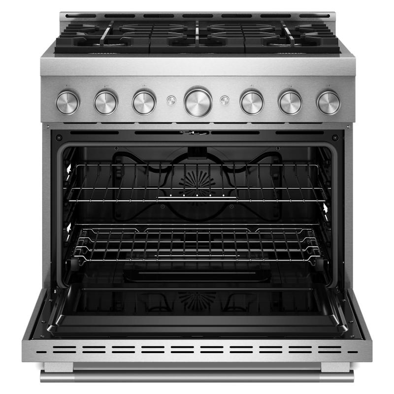 36" KitchenAid 6 Burner Commercial-Style Gas Range - KFGS936SSS