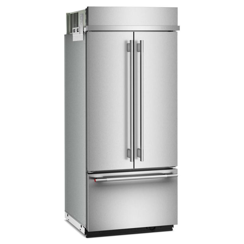 36" Kitchenaid 20.8 Cu. Ft. Built-In French Door Bottom Mount Refrigerator - KBFN536SPS