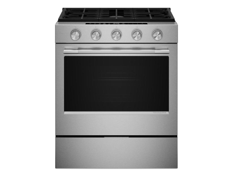 30" Kitchenaid 5.0 Cu. Ft. Smart Slide-in Gas Range - KSGS530SPS