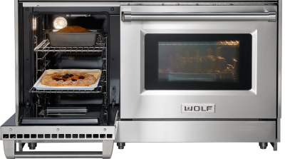 48" Wolf Gas Range with 4 Burners and Infrared Dual Griddle - GR484DG-LP