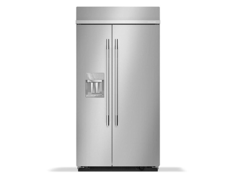 42" Kitchenaid 25.1 Cu. Ft. Built-In Side-by-Side Refrigerator - KBSD742SPS