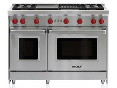 48" Wolf Pro-Style Freestanding Gas Range - GR484CG-LP