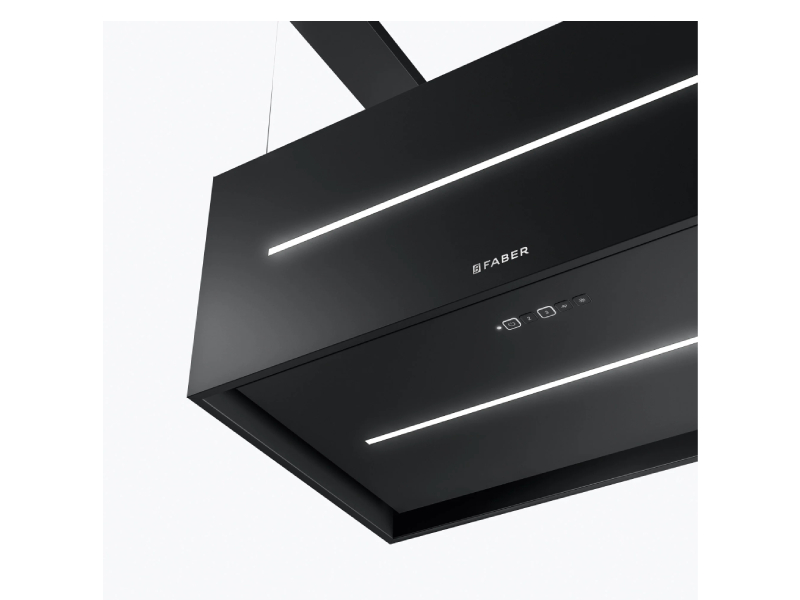 31" Graziosa Isola Island Range Hood 600 CFM in Matte Black - GRAZIS30BKV
