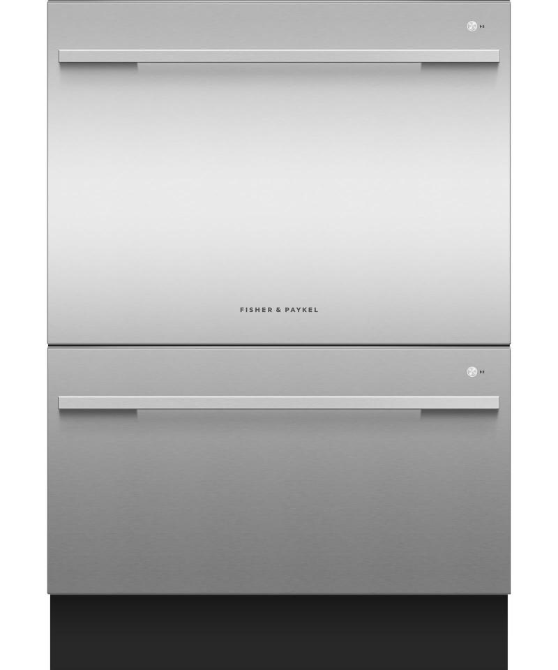 24" Fisher & Paykel Double DishDrawer, 14 Place Settings, Sanitize (Tall) - DD24DDFTX9 N