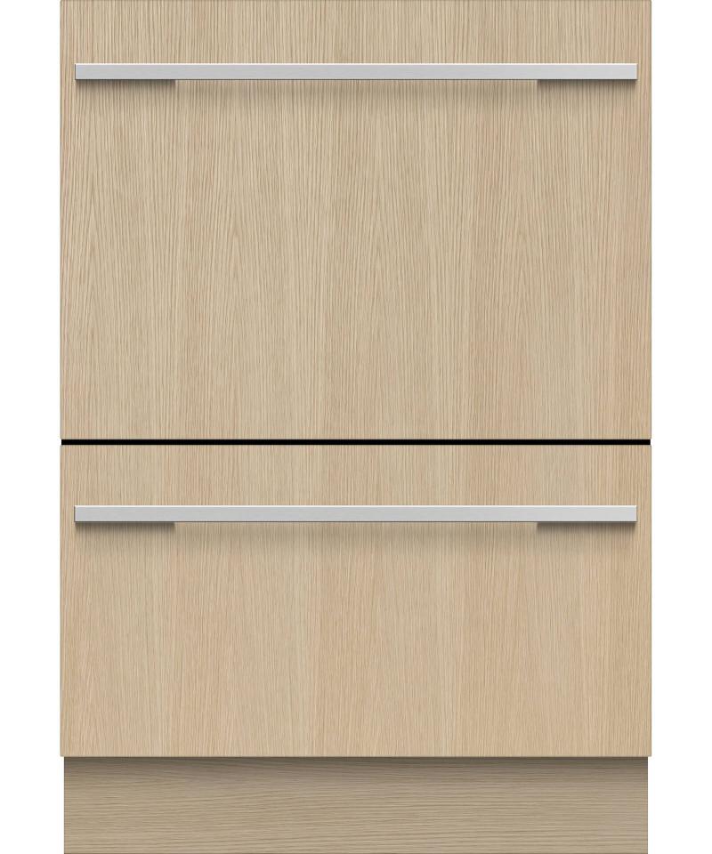 24" Fisher & Paykel Double DishDrawer, 14 Place Settings, Panel Ready (Tall) - DD24DHTI9 N