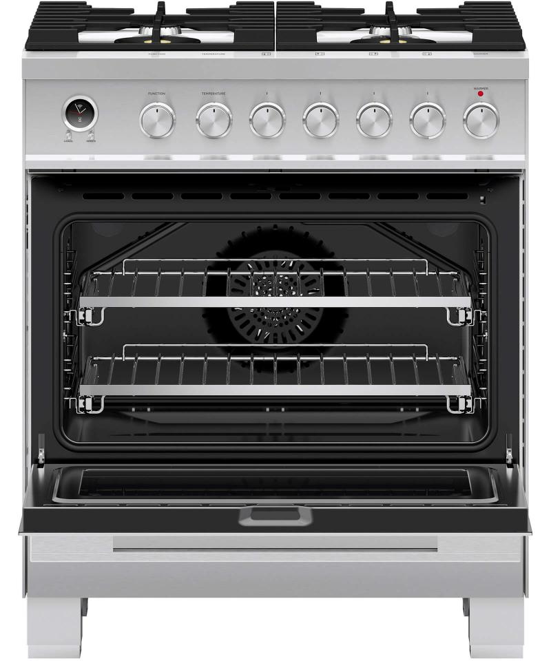 30" Fisher & paykel Dual Fuel Range  - OR30SDG6X1