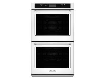 27" KitchenAid 8.6 Cu. Ft. Double Wall Oven With Even-Heat True Convection - KODE507EWH