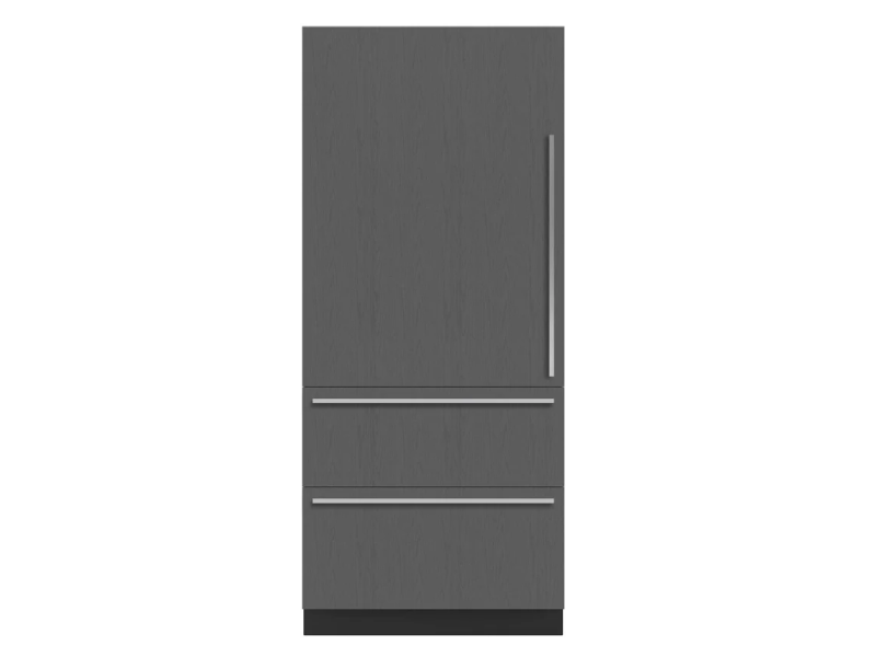 36" SubZero Designer Left Hinge Over-and-Under Refrigerator with Ice Maker - DET3650CI/L