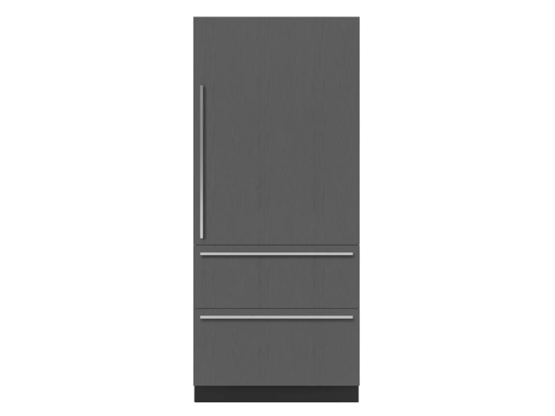 36" SubZero Designer Right Hinge Over-and-Under Refrigerator with Ice Maker - DET3650CI/R