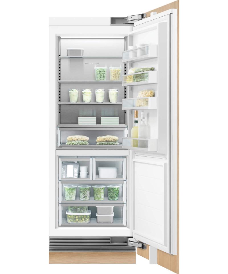 30" Fisher & paykel Integrated Column Freezer Steel Interior - RS3084FRJK1