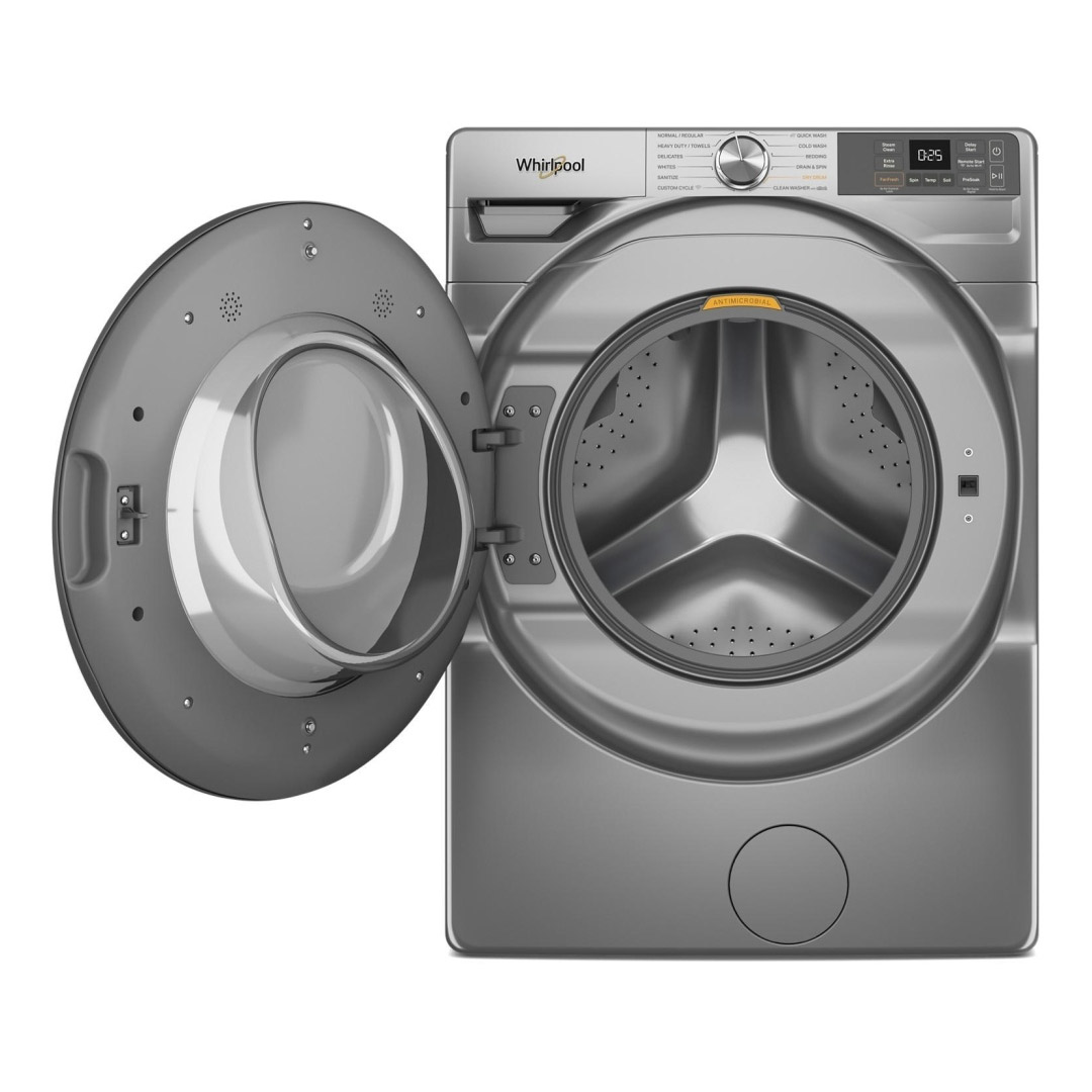 27" Whirlpool 5.2 Cu. Ft. Smart Front Load Washer and 7.4 Cu. Ft. Front Load Dryer - WFW5720RU-YWED5720RU