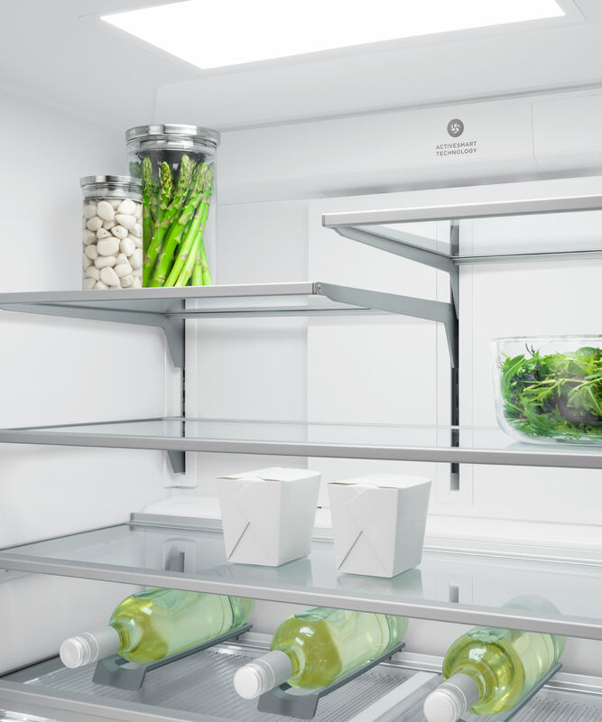 36" Fisher & Paykel 18.9 Cu. Ft. Freestanding Quad Door Refrigerator in Stainless Steel - RF203QDUVX1