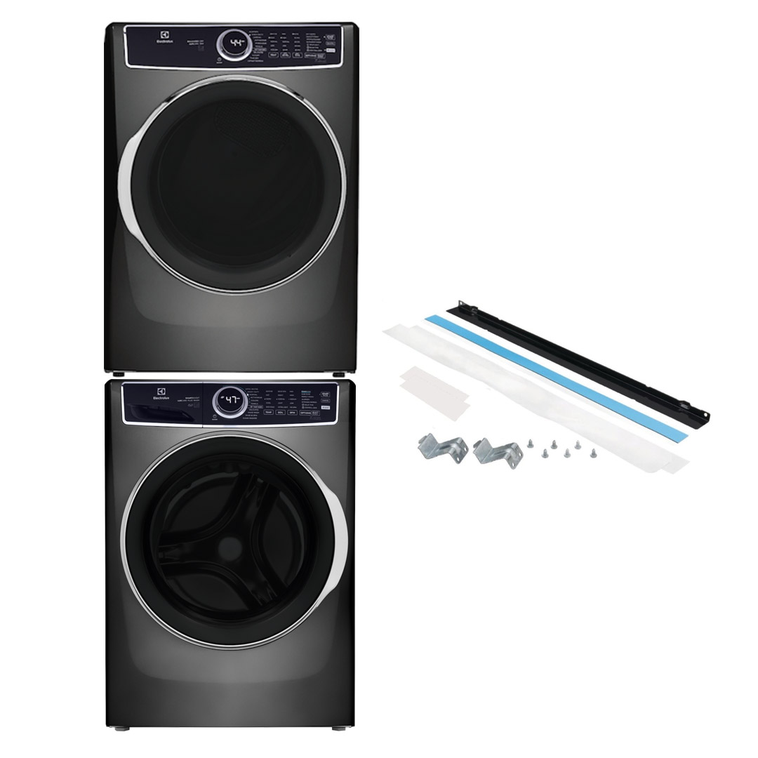 27" Electrolux Front Load Washer  Electric Dryer and Stacking Kit - STACKIT7X-ELFW7637AT-ELFE763CAT