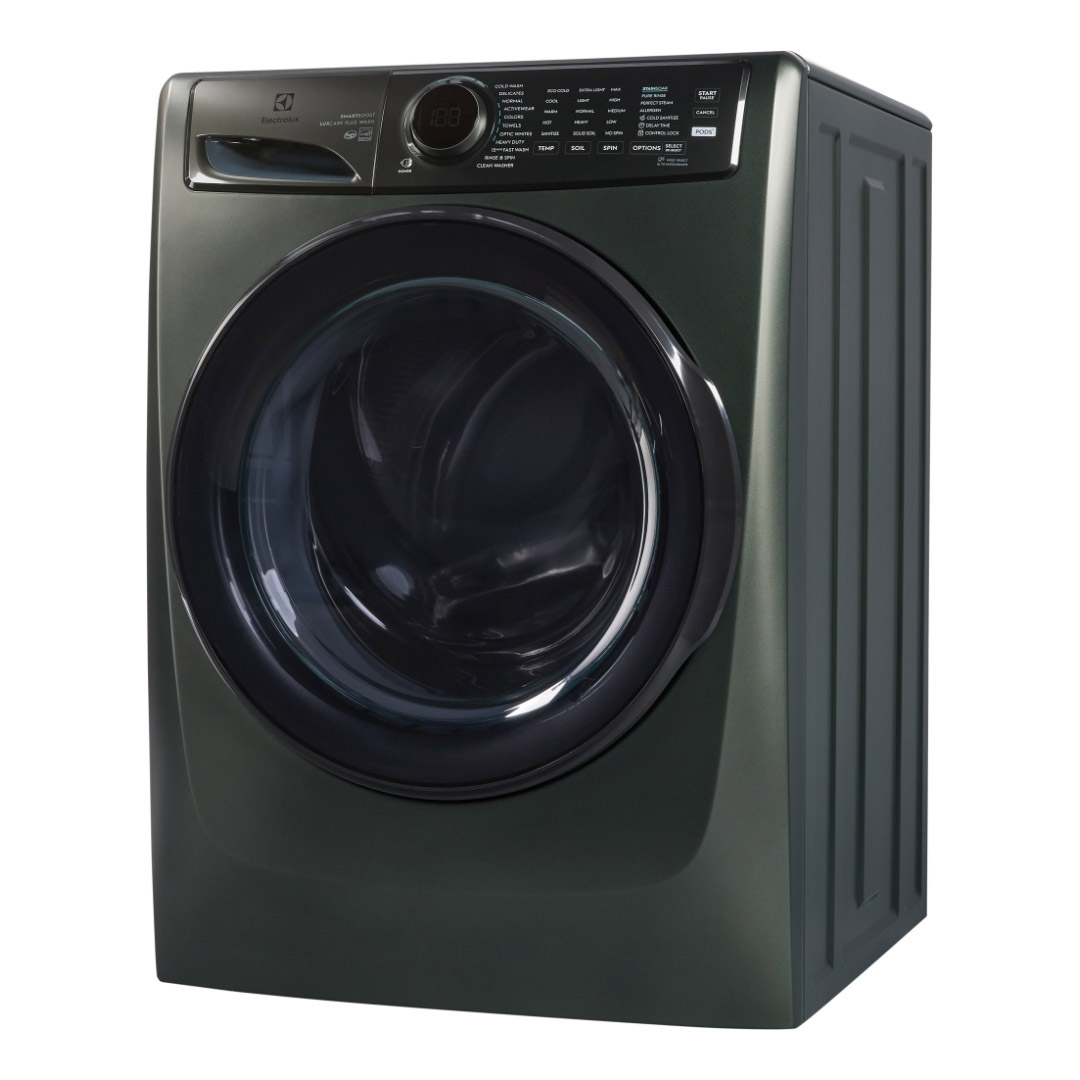 27" Electrolux 5.2 Cu. Ft. Front Load Washer 8.0 Cu. Ft. Electric Dryer and Stacking Kit - STACKIT7X-ELFW7738AA-ELFE773CAA