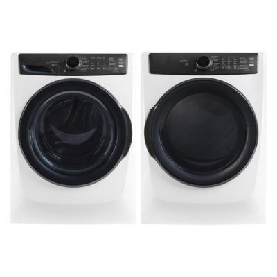 27" Electrolux 5.2 Cu. Ft. Front Load Washer and 8.0 Cu. Ft. Gas Dryer - ELFW7738AW-ELFG7738AW
