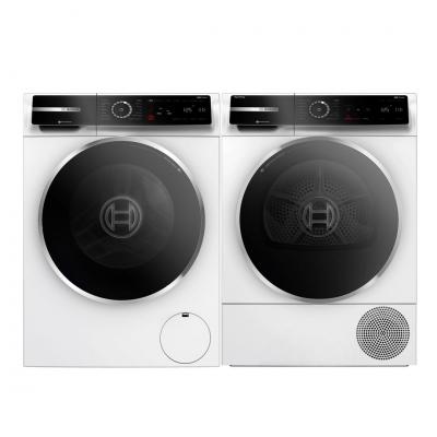24" Bosch 500 Series Compact Washer and 500 Series Heat Pump Dryer - WGB24600UC-WQB245B0UC