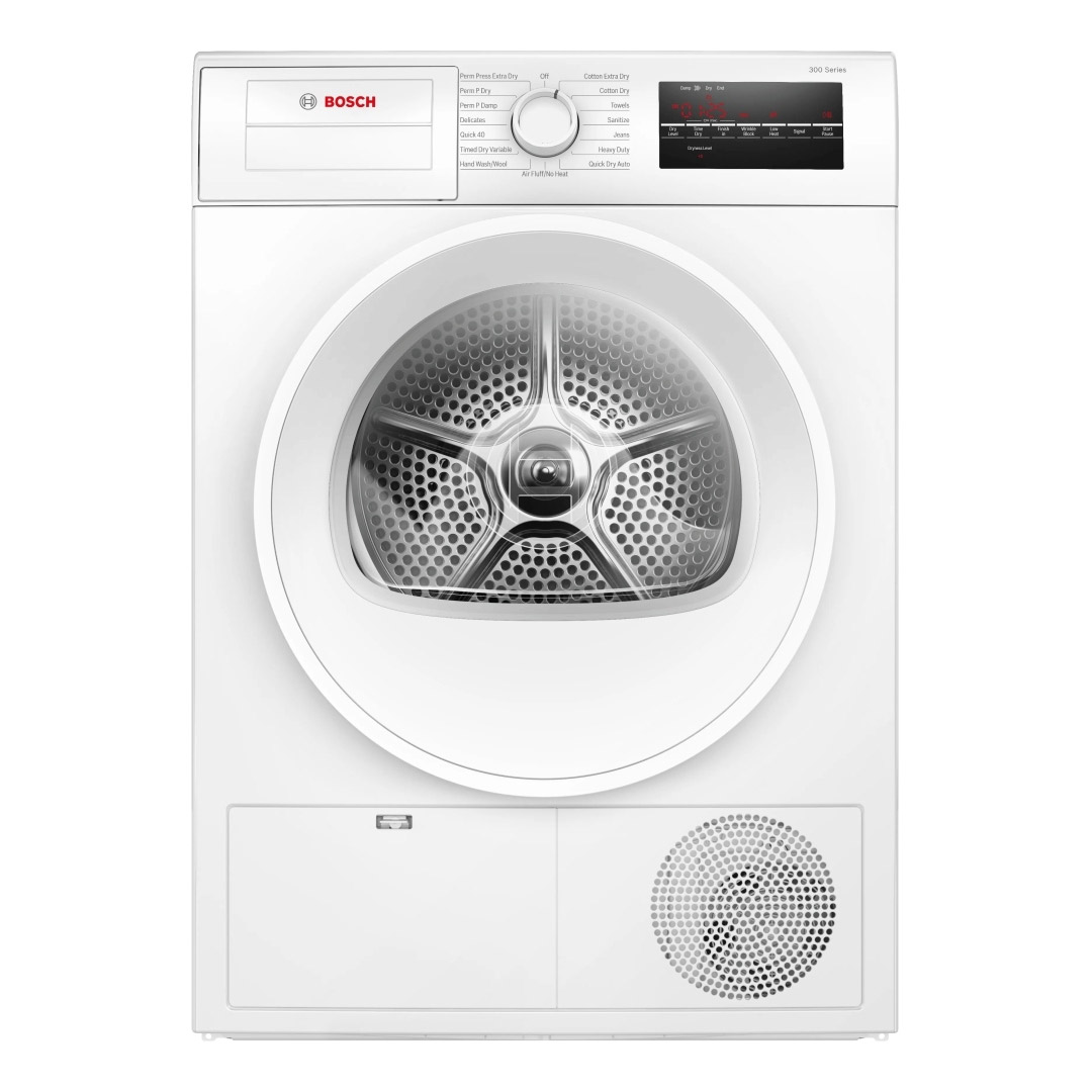 24" Bosch 300 Series Compact Front Load Washer and 300 Series Dryer - WGA14400UC-WPA12100UC