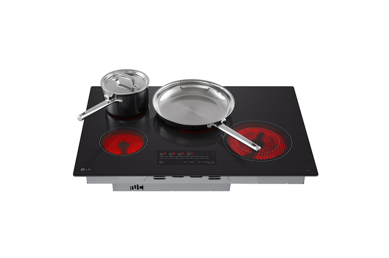 30" LG Smart Electric Cooktop with 4 Burners - CBEW3013BE