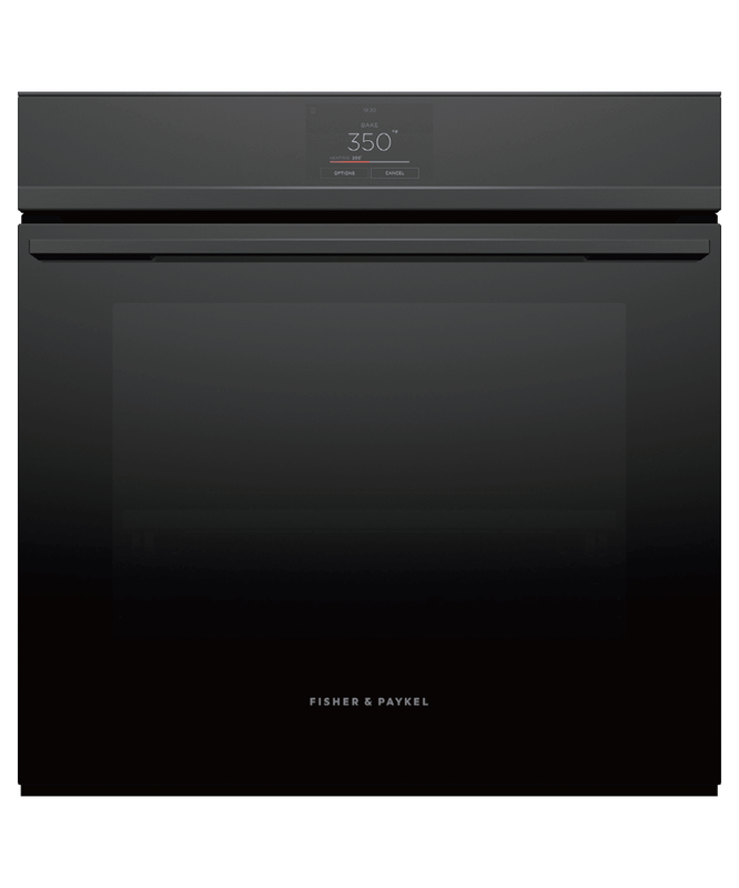 24" Fisher & paykel Series 9 Minimal Built-In Wall Oven In Black - OB24SDPTB1
