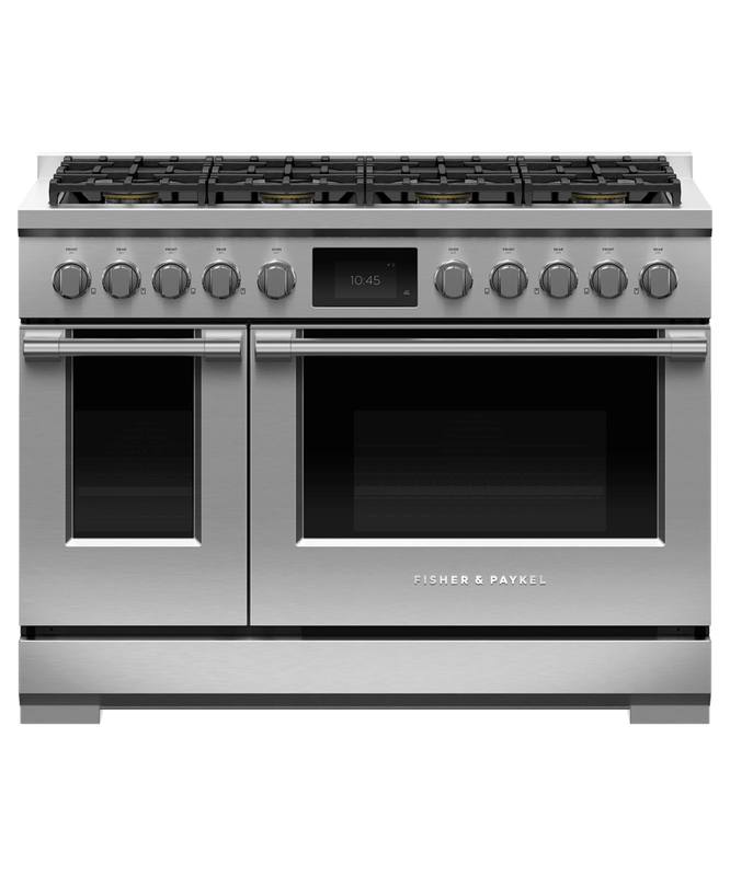 48" Fisher & Paykel Series 9 Professional Dual Fuel Range With 8 Burners - RDV3-488-N