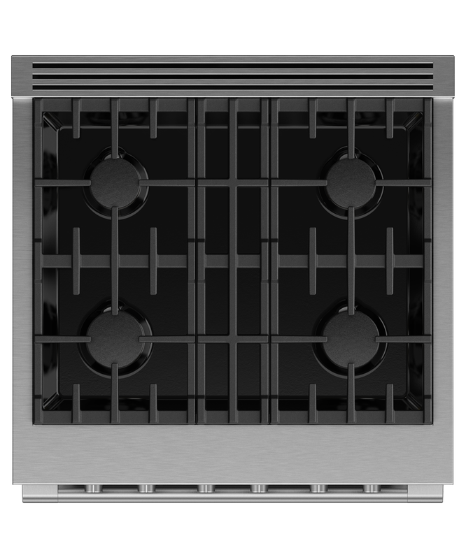 30" Fisher & Paykel Series 7 Professional Natural Gas Range With 4 Burners - RGV3-304-N