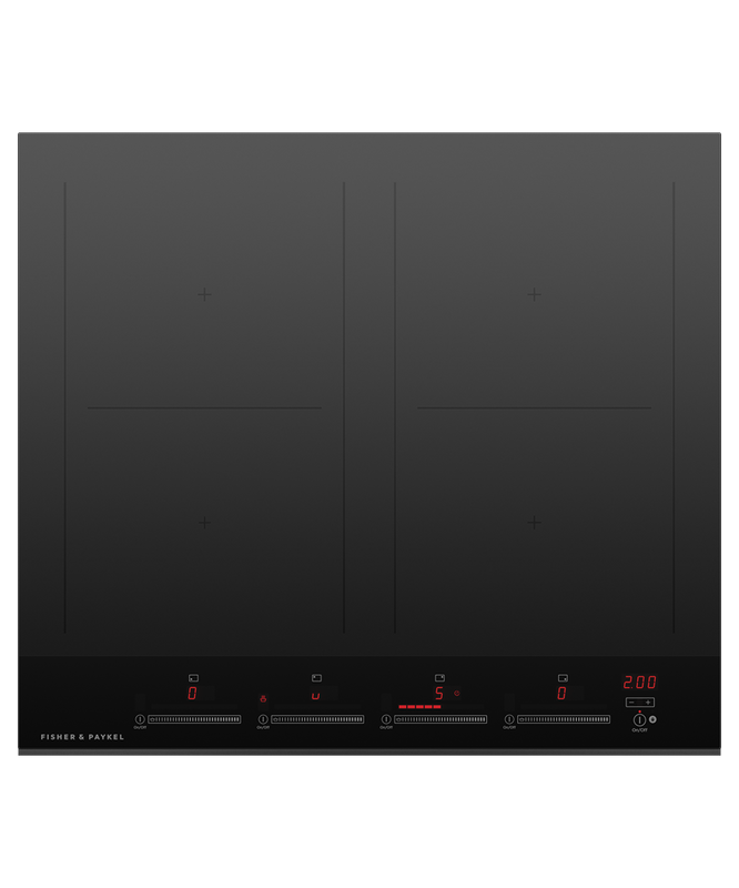 24" Fisher & Paykel Induction Cooktop with 4 Zones , SmartZone - CI244DTB4