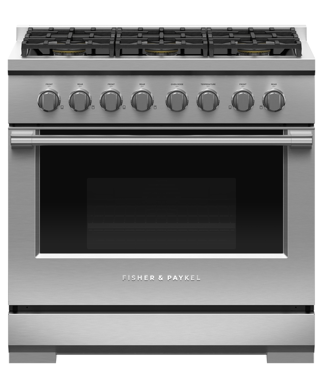 36" Fisher & Paykel Series 7 Professional Natural Gas Range With 6 Burners - RGV3-366-N
