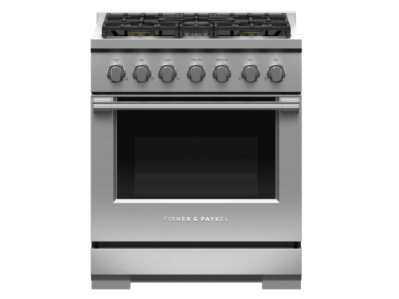 30" Fisher & Paykel Series 7 Professional Natural Gas Range With 5 Burners - RGV3-305-N