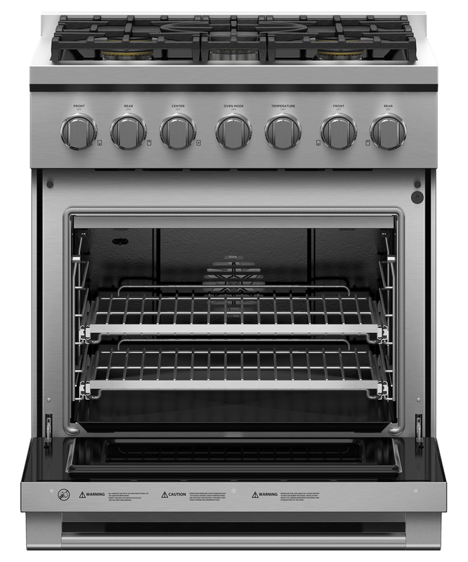 30" Fisher & Paykel Series 7 Professional Natural Gas Range With 5 Burners - RGV3-305-N