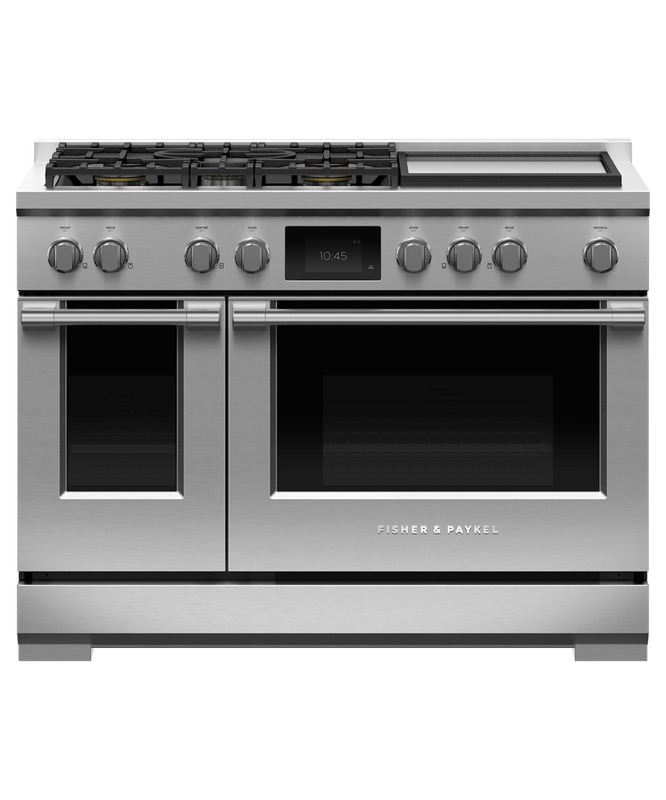 48" Fisher & Paykel Series 9 Professional Dual Fuel Range With Griddle - RDV3-485GD-L