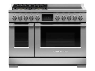 48" Fisher & Paykel Series 9 Professional Dual Fuel Range With 4 Burners - RHV3-484-L