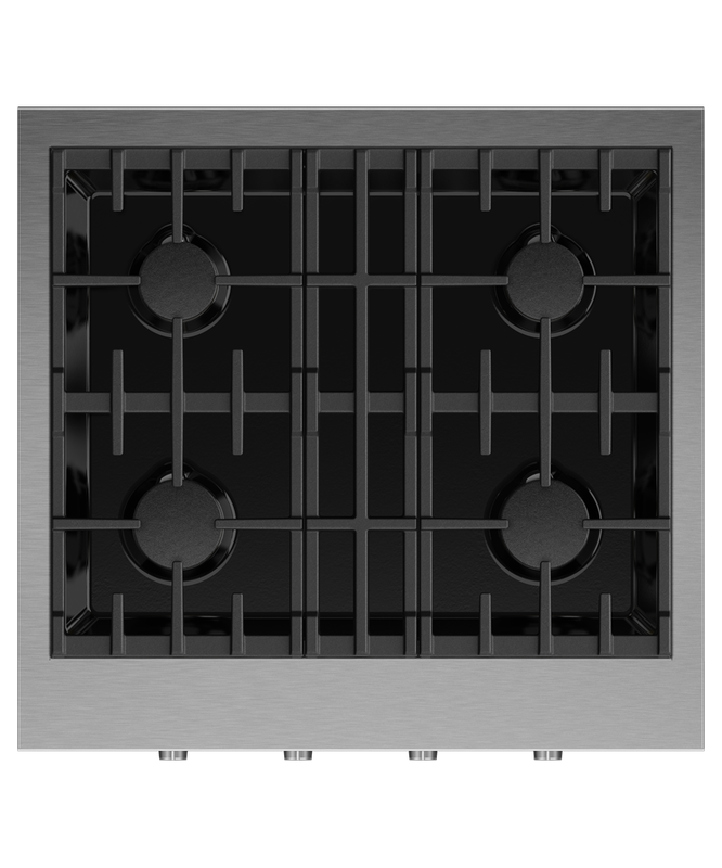 30" Fisher & Paykel Gas Rangetop with 4 Dual Flow Burners - CPV3-304-N