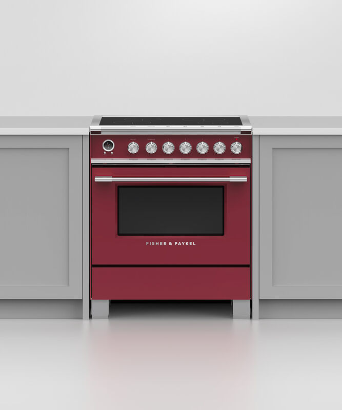 30" Fisher & Paykel Series 9 Classic Induction Range With 4 Zones In Red - OR30SCI6R1