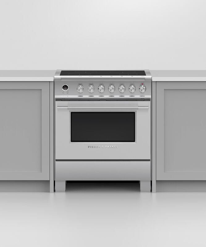 30" Fisher & Paykel Series 9 Classic Induction Range With 4 Zones In Stainless Steel - OR30SCI6X1