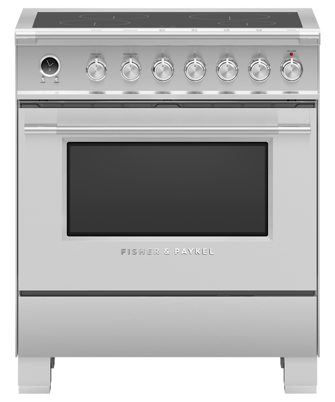 30" Fisher & Paykel Series 9 Classic Induction Range With 4 Zones In Stainless Steel - OR30SCI6X1