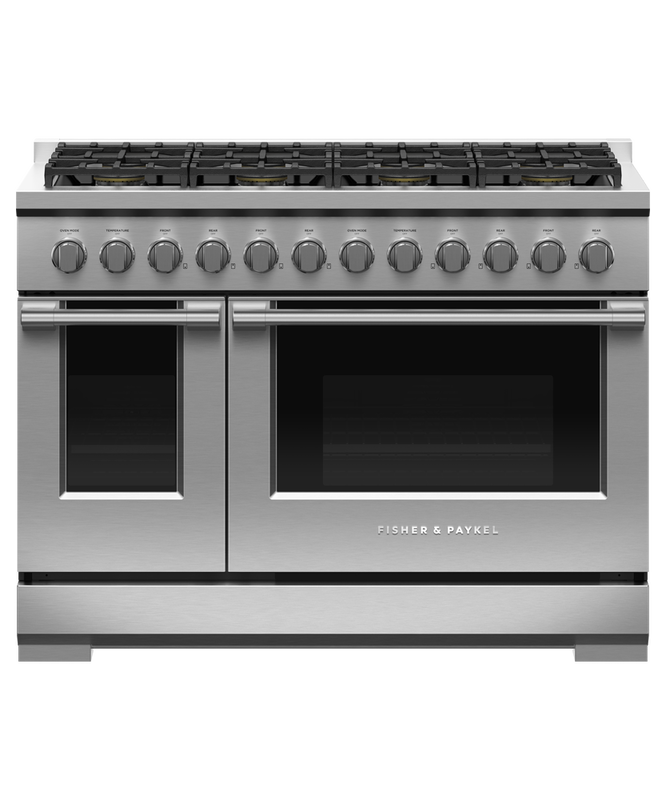 48" Fisher & Paykel Series 7 Professional Natural Gas Range With 8 Burners - RGV3-488-N